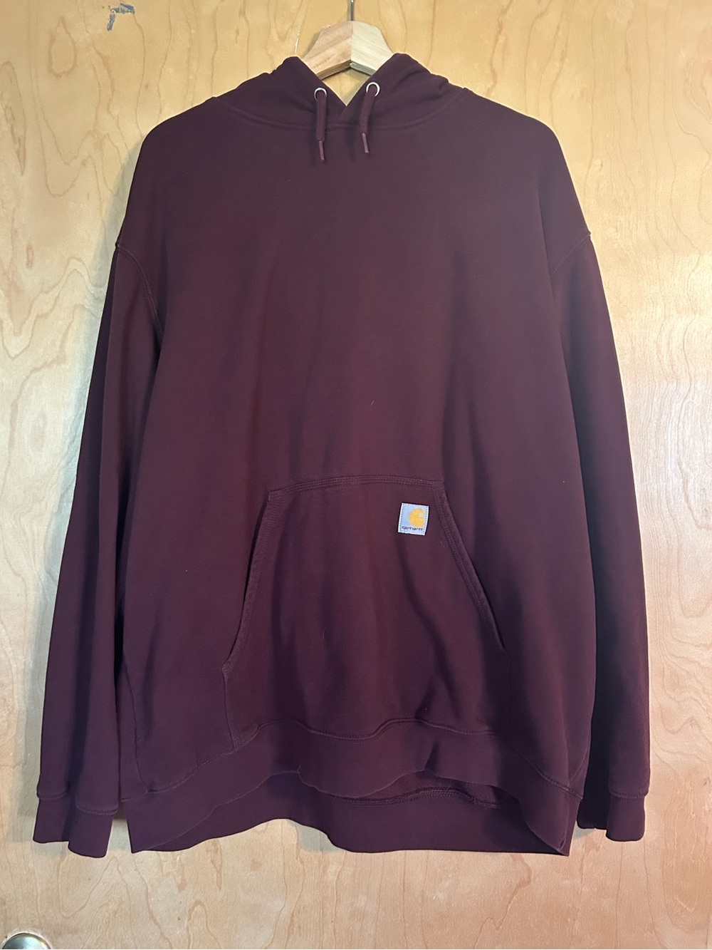Carhartt Men's Maroon Pullover  Hoodie